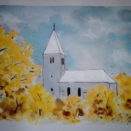 Kostel v Kotešové podzimní II